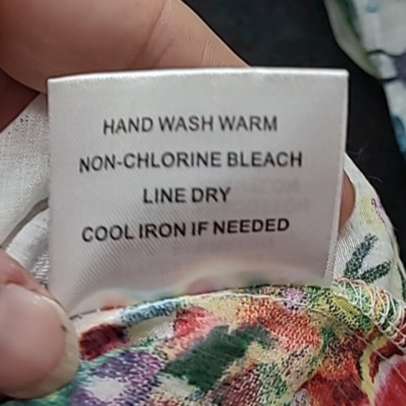 Cyrena M Cold Shoulder Light Top Fairy Beach Coastal Floral - Picture 8 of 11